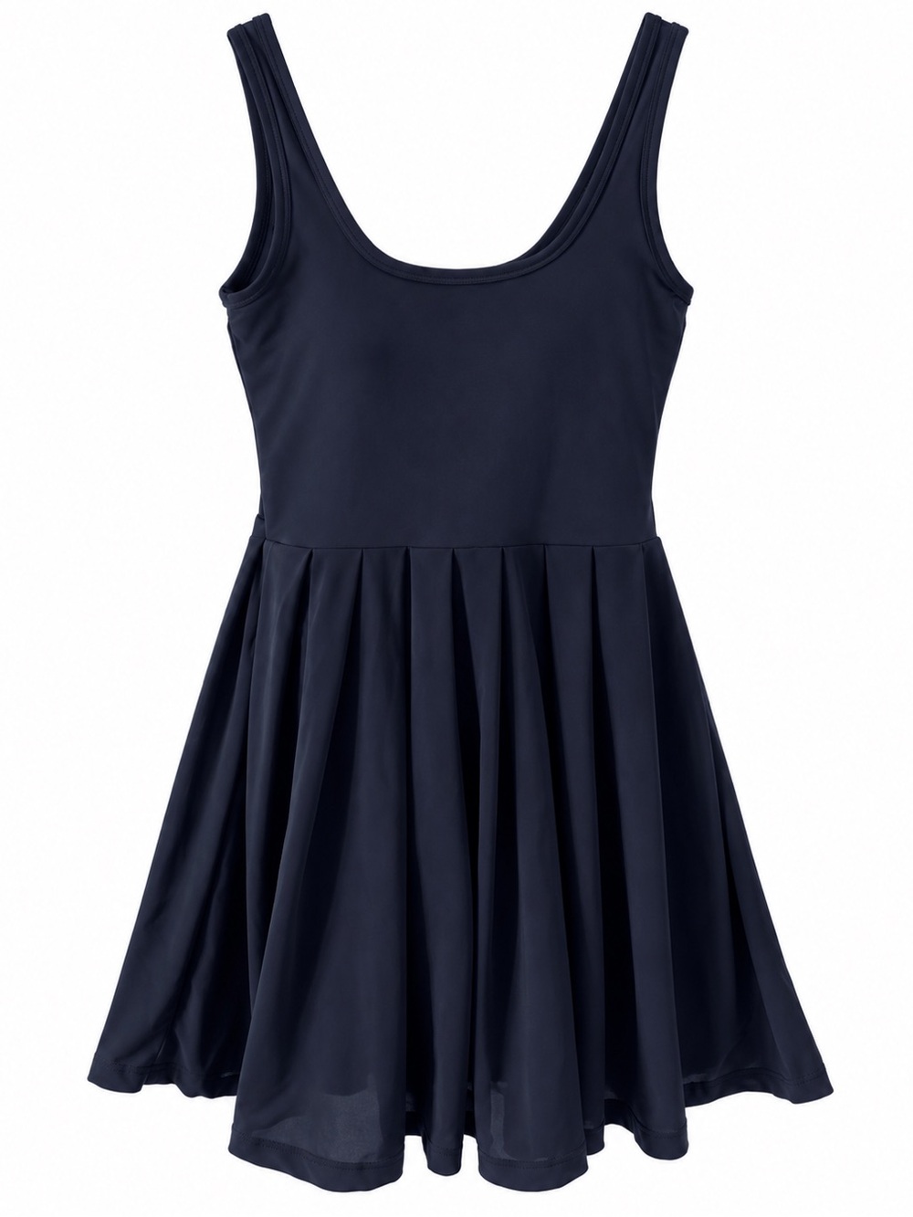 Sage Collective Navy Pleated Dress